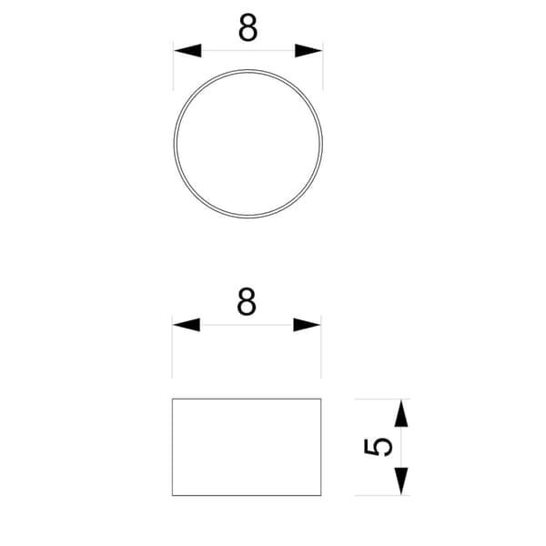 DIXIE Hvid loftslampe 1xGX53