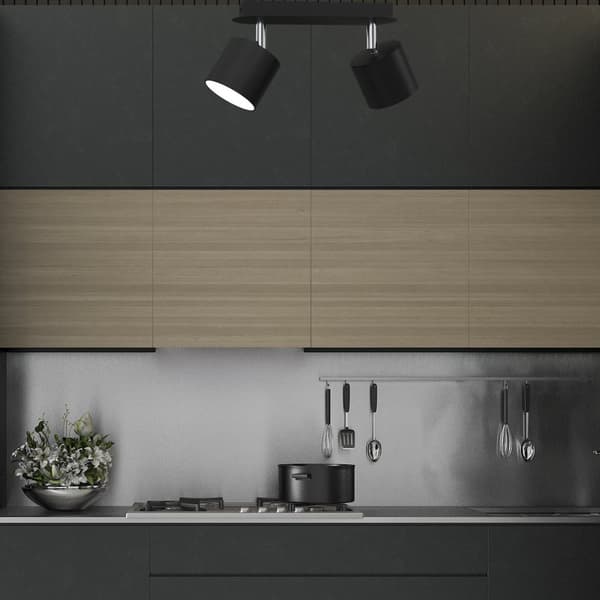 DIXIE BLACK loftslampe 2xGX53
