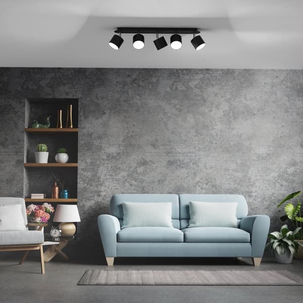 DIXIE BLACK 5xGX53 loftslampe
