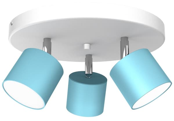 Loftslampe DIXIE BLÅ/HVID 3xGX53