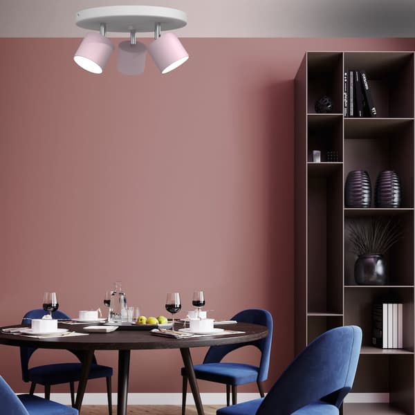 DIXIE PINK 3xGX53 taklampa
