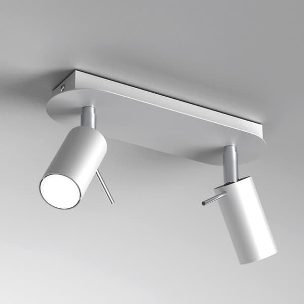 Kattovalaisin PRESTON WHITE/CHROME 2x mini GU10