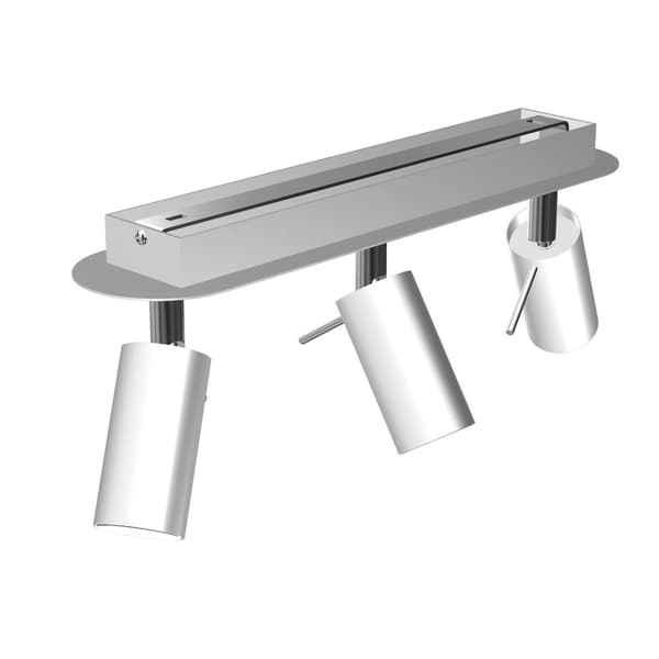 Taklampa PRESTON WHITE/CHROME 3x mini GU10