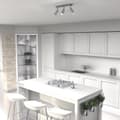 Miniatyrbild 4 av 7: Taklampa PRESTON WHITE/CHROME 3x mini GU10