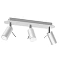 Miniatyrbild 6 av 7: Taklampa PRESTON WHITE/CHROME 3x mini GU10