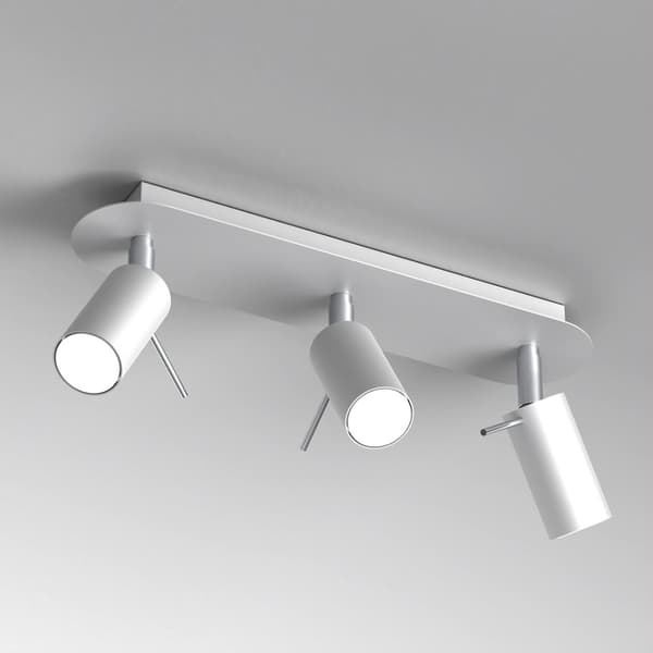 Taklampa PRESTON WHITE/CHROME 3x mini GU10
