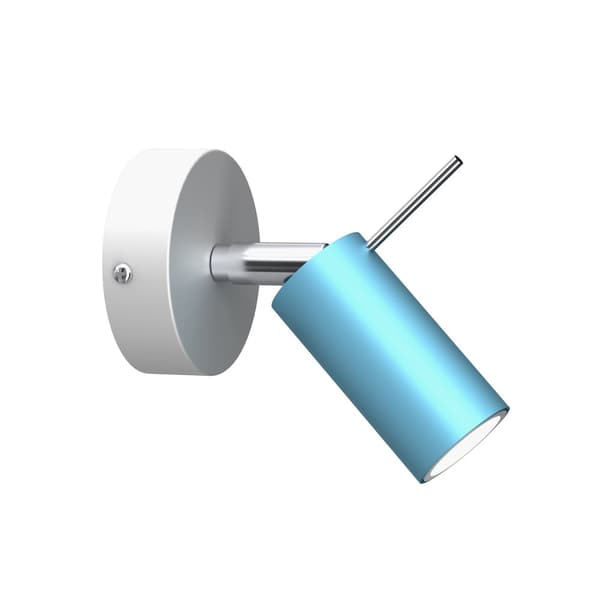 PRESTON BLÅ/VIT vägglampa 1x mini GU10