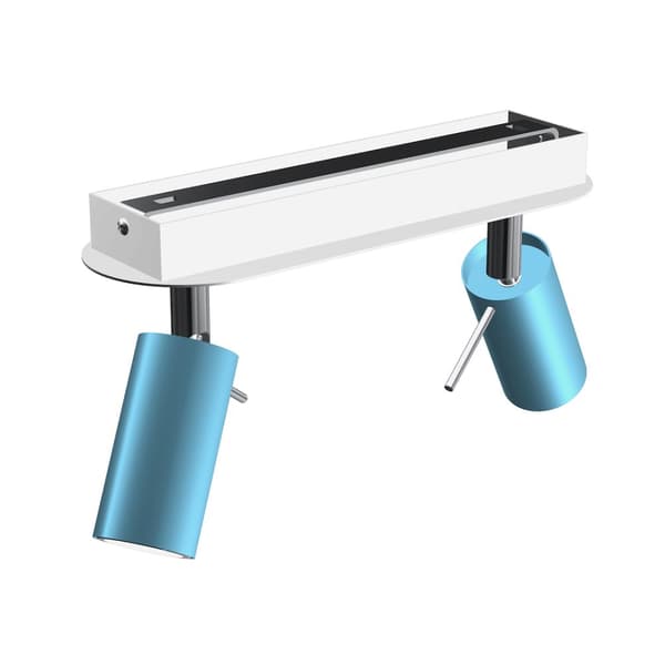 Loftslampe PRESTON BLÅ/HVID 2x mini GU10