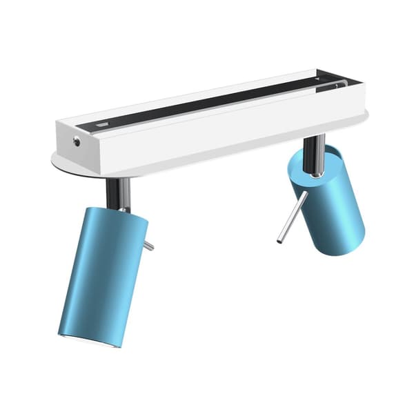 Loftslampe PRESTON BLÅ/HVID 2x mini GU10