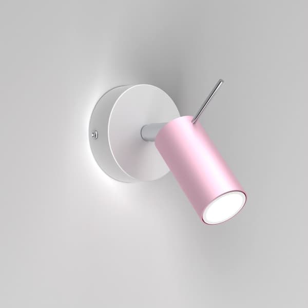 PRESTON ROSA/VIT vägglampa 1x mini GU10
