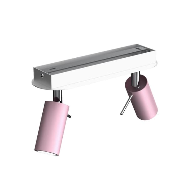 Loftslampe PRESTON PINK/WHITE 2x mini GU10
