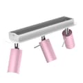 Miniatyrbild 3 av 7: Taklampa PRESTON PINK/WHITE 3x mini GU10