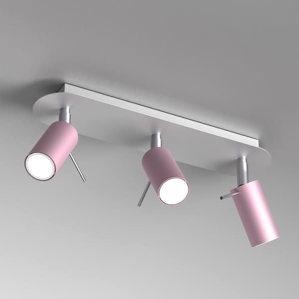 Taklampa PRESTON PINK/WHITE 3x mini GU10
