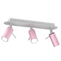 Miniatyrbild 1 av 7: Taklampa PRESTON PINK/WHITE 3x mini GU10
