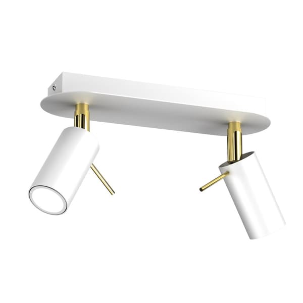 Taklampa PRESTON GOLD/WHITE 2x mini GU10