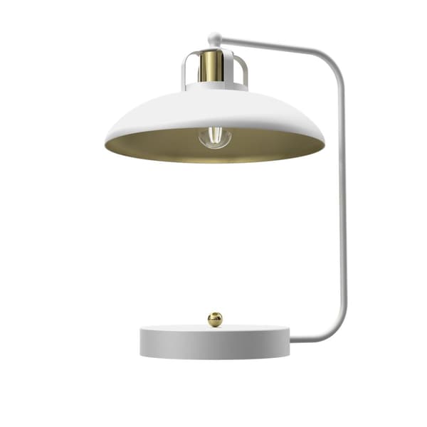 Bordlampe FELIX WHITE/GULD 1xE27