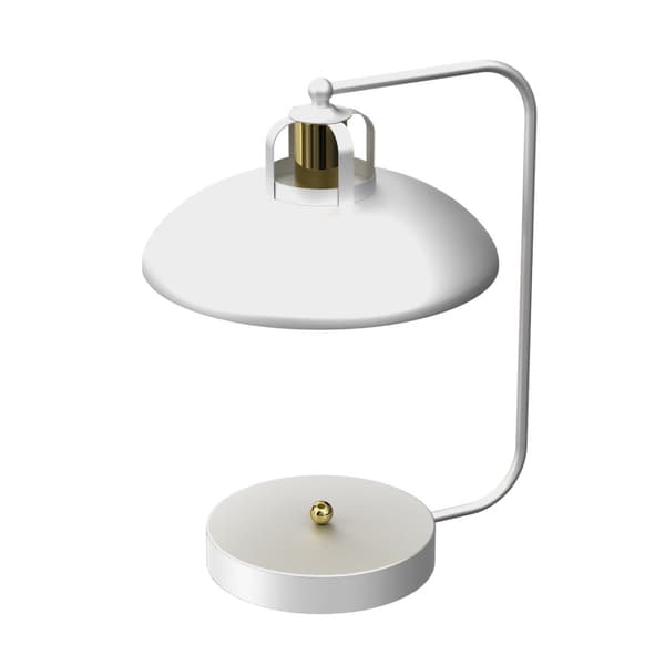 Bordlampe FELIX WHITE/GULD 1xE27