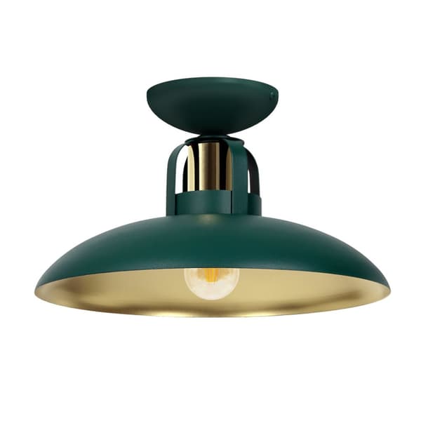 Taklampa FELIX GREEN/GULD 1xE27