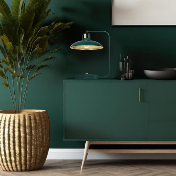 FELIX GREEN/GULD skrivebordslampe 1xE27