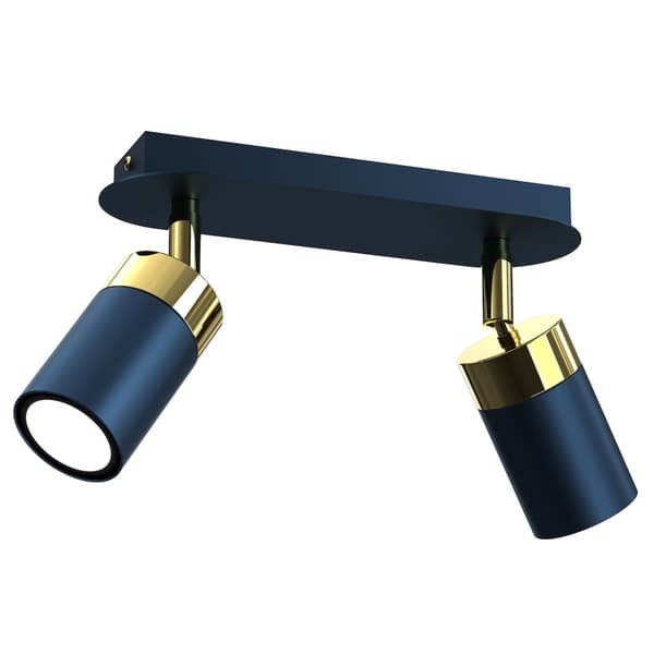 JOKER NAVY BLUE/GULD loftslampe 2xGU10