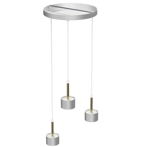 Hänglampa ARENA WHITE/GULD 3xGX53