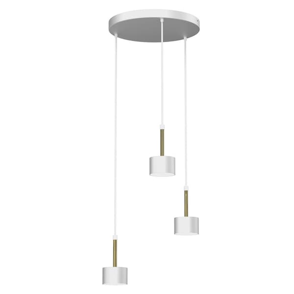 Hänglampa ARENA WHITE/GULD 3xGX53