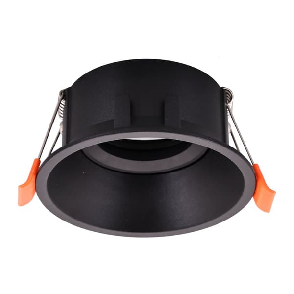 Takspotlight Flush Mount Rund Flyttbar 1xGU10 IP20 Svart