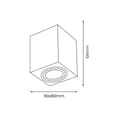 Miniatyrbillede 4 af 4: Bima Ring Firkantet Hvid 1xGU10