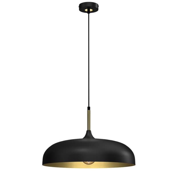 Hængelampe LINCOLN SORT/GULD 1xE27 45cm