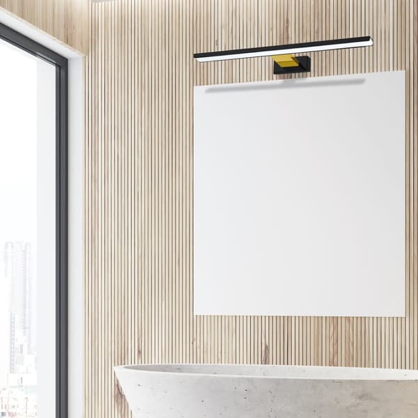 SHINE BLACK/GULD vägglampa 60cm 13,8W LED