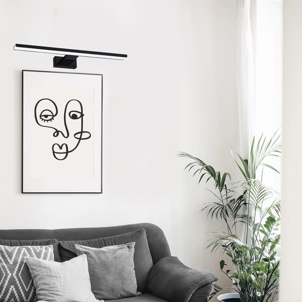 PINTO SVART 12W LED vägglampa 50cm