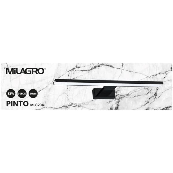 PINTO SVART 12W LED vägglampa 50cm