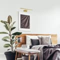 Miniatyrbillede 3 af 5: PINTO SATIN GOLD 7W LED 30cm væglampe
