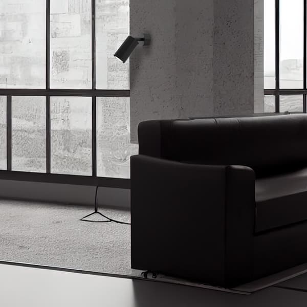 Seinävalaisin HUDSON BLACK 1xGU10