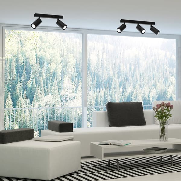 HUDSON BLACK 2xGU10 loftslampe