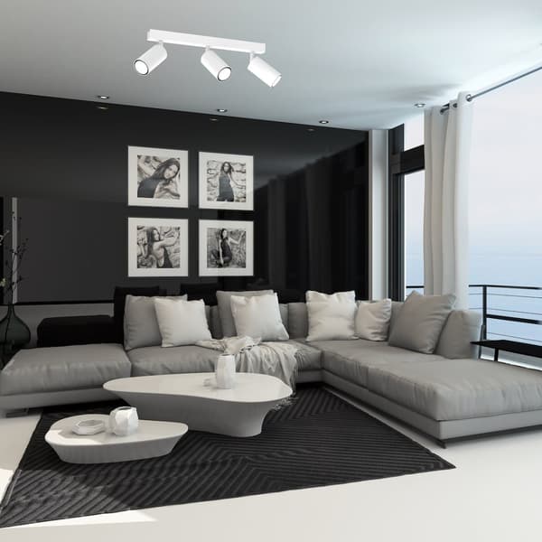 HUDSON WHITE 3xGU10 loftslampe