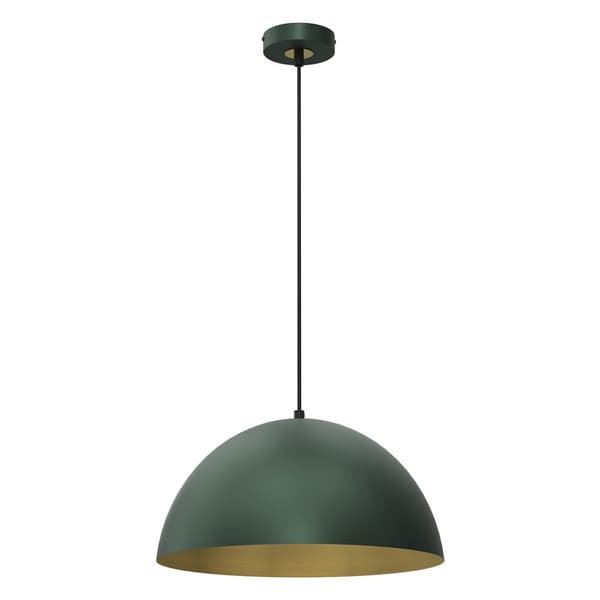 Hængelampe BETA GRØN/GULD 1xE27 35cm
