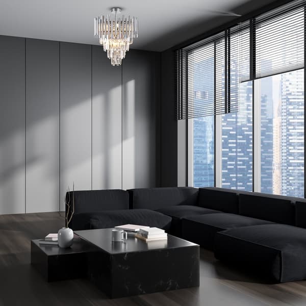 MADISON CHROME 9xE14 loftslampe