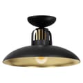Miniatyrbillede 5 af 5: Loftslampe FELIX BLACK/GULD 1xE27