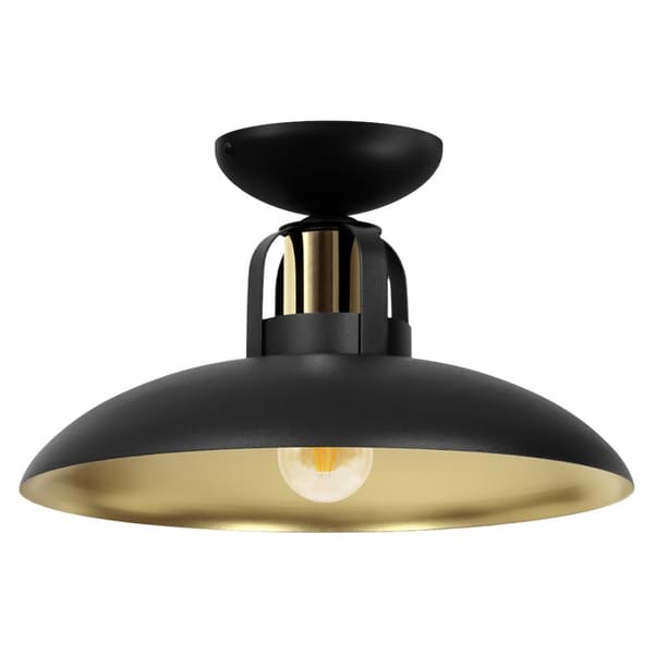 Loftslampe FELIX BLACK/GULD 1xE27