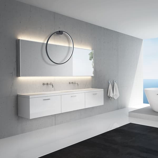 Saturno Sort 25W LED væglampe