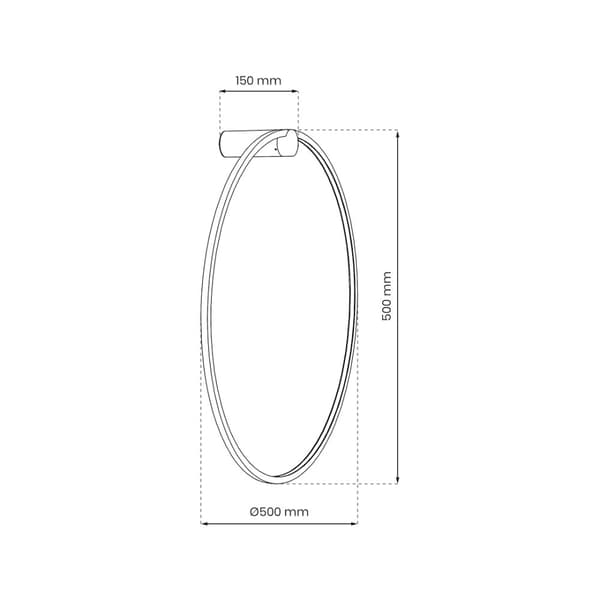 Saturno Gold 25W LED-seinävalaisin