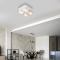 Miniatyrbillede 3 af 5: Loftslampe Andy 4xGU10 Firkantet Hvid + Guld