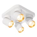 Miniatyrbillede 2 af 5: Loftslampe Andy 4xGU10 Firkantet Hvid + Guld