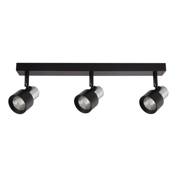 Taklampa Cino 3xGU10 Svart + Krom