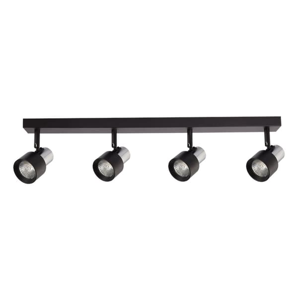 Loftslampe Cino 4xGU10 Sort + Krom