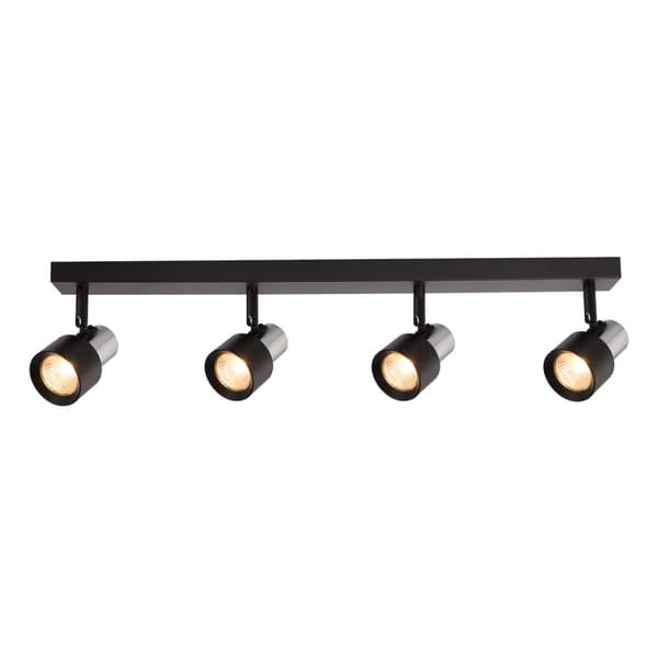 Loftslampe Cino 4xGU10 Sort + Krom