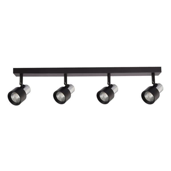 Loftslampe Cino 4xGU10 Sort + Krom
