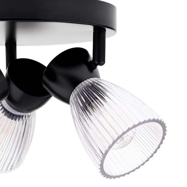 BÄSTA SVART taklampa 3xE14 (rund)