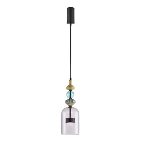 ARTE 12W LED-riippuvalaisin, halkaisija 13cm, musta
